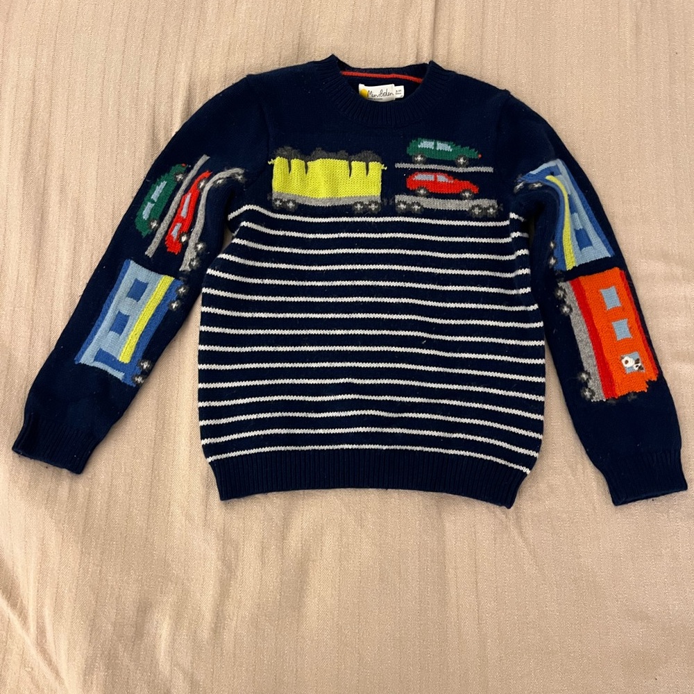 GUC Mini Boden Train Sweater Size 8-9
